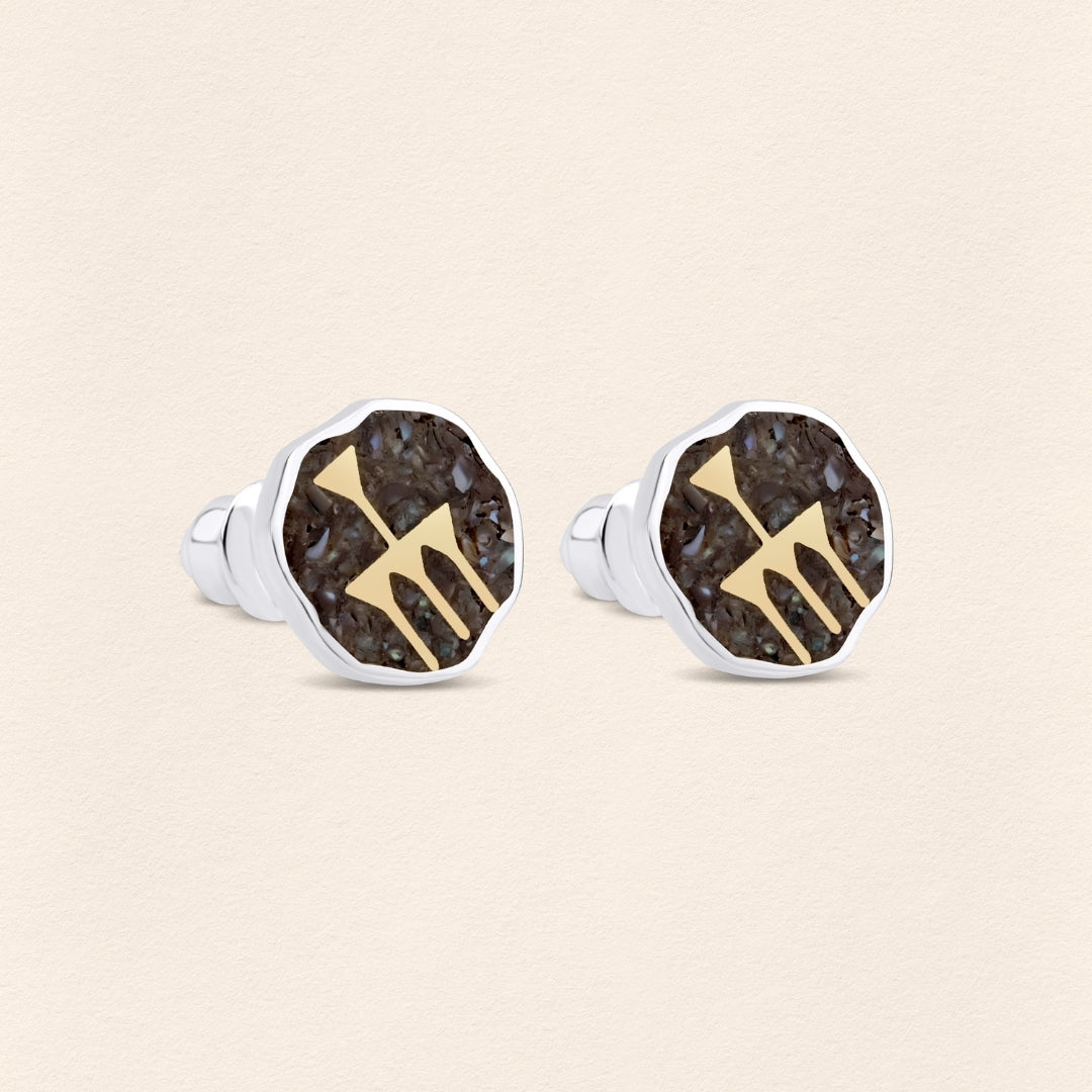 [COMMON] Sumerian Mosaic Pearl Abundance Unisex Earring product detail