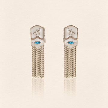 Gobeklitepe Earrings Silver