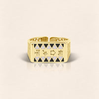 Sumerian Filigree Gold Ring