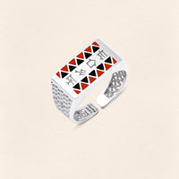 [COMMON] Sumerian Filigree Unisex Ring Red product detail