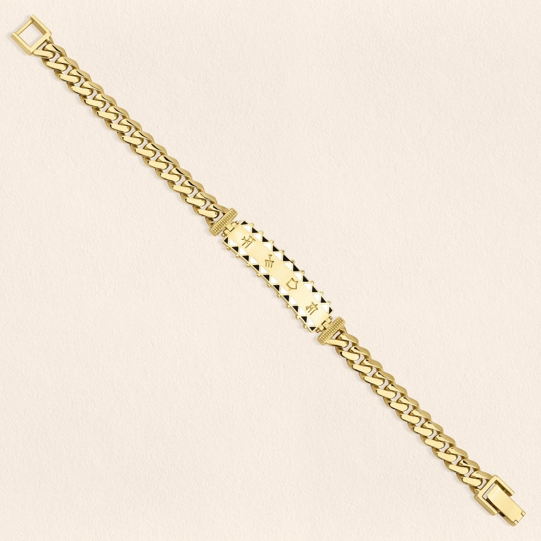 [COMMON] Sumerian Plate Unisex Bracelet Gold product detail