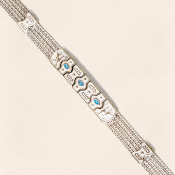 Gobeklitepe Thin Bracelet Silver