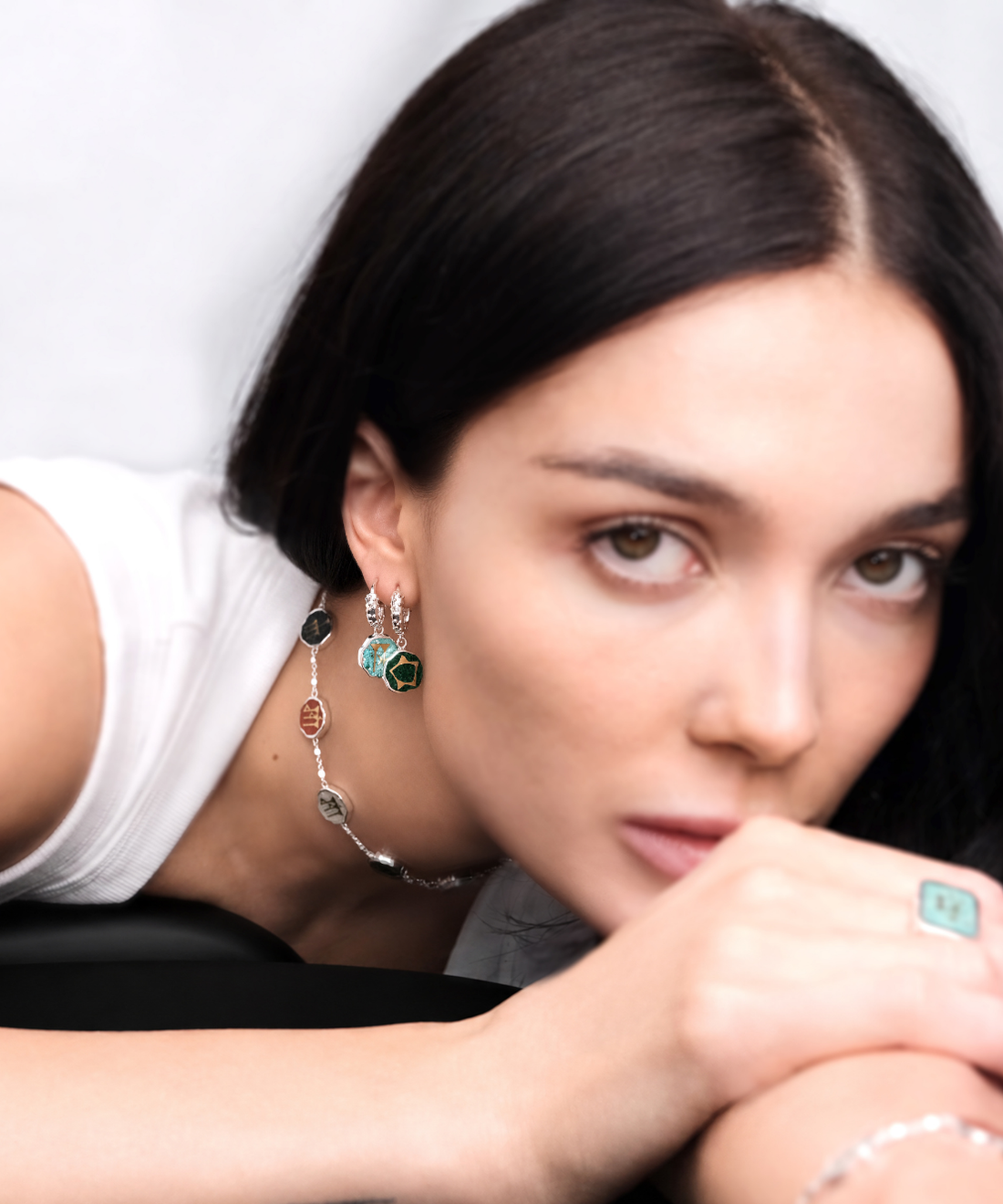 Sumerian Malachite Life Energy Earrings