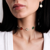 Sumerian White Pearl Love Earrings