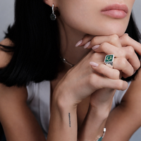 Sumerian Malachite Life Energy Ring