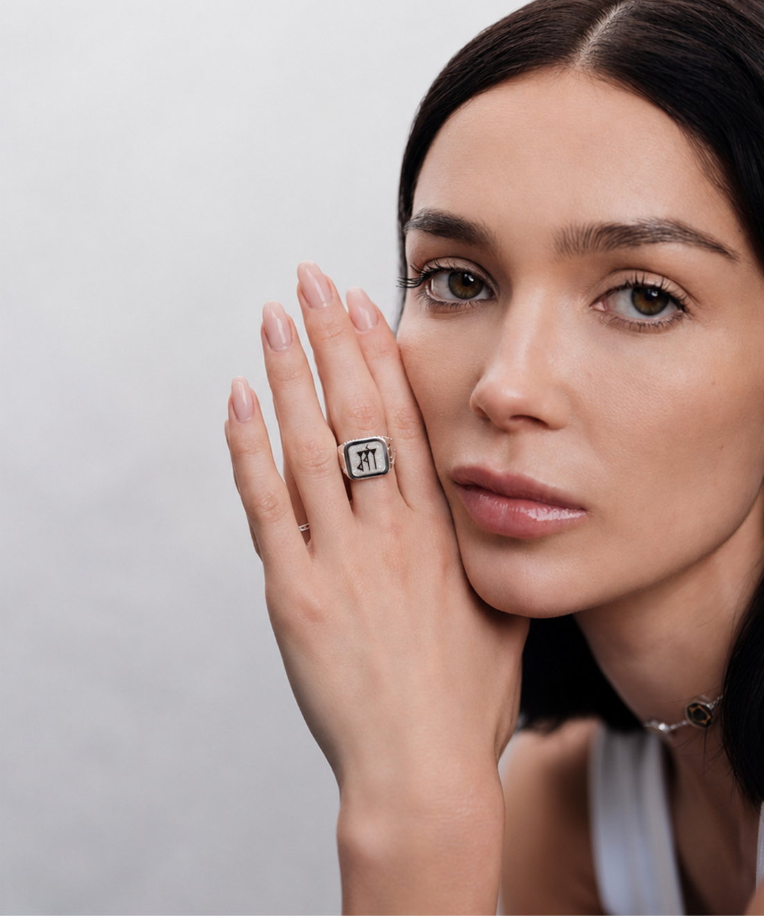 Sumerian White Pearl Love Ring