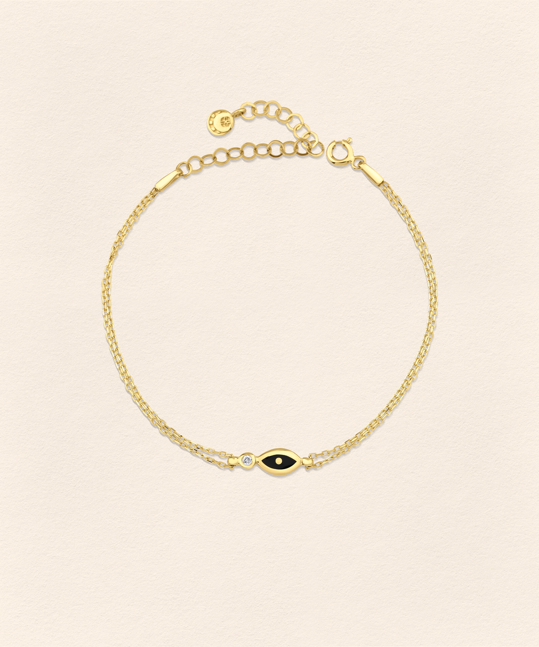 Eye Diamond Gold Bracelet