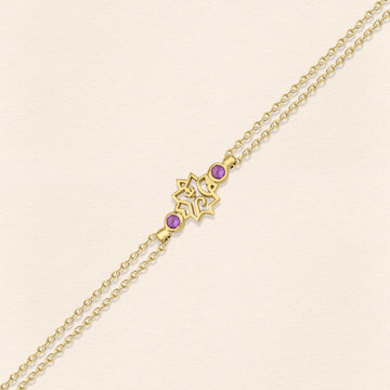 Adel Amethyst Gold Bracelet
