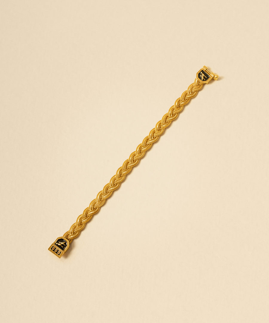 Cansu Tosun - Crane Thin Braided Bracelet