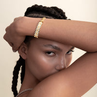 [WOMEN] Sumerian Plate Unisex Bracelet Gold product detail