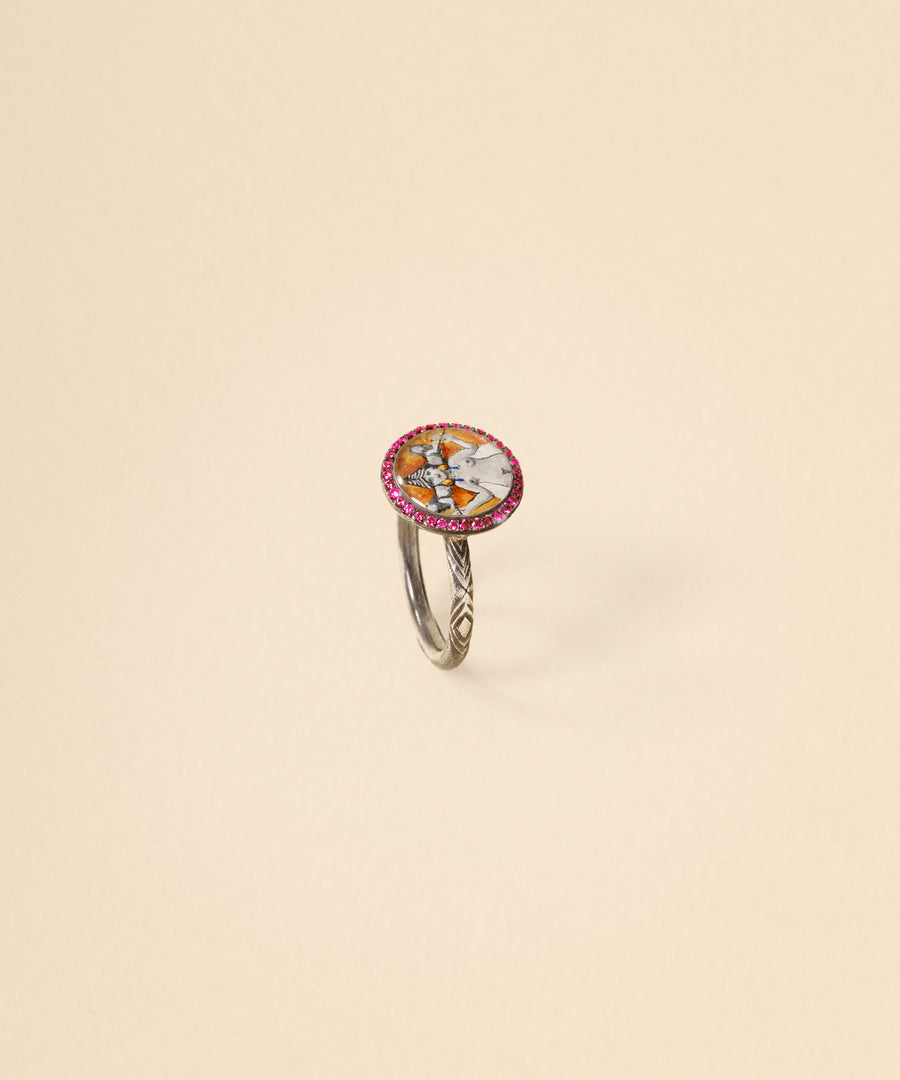 Inanna Miniature Ruby Ring