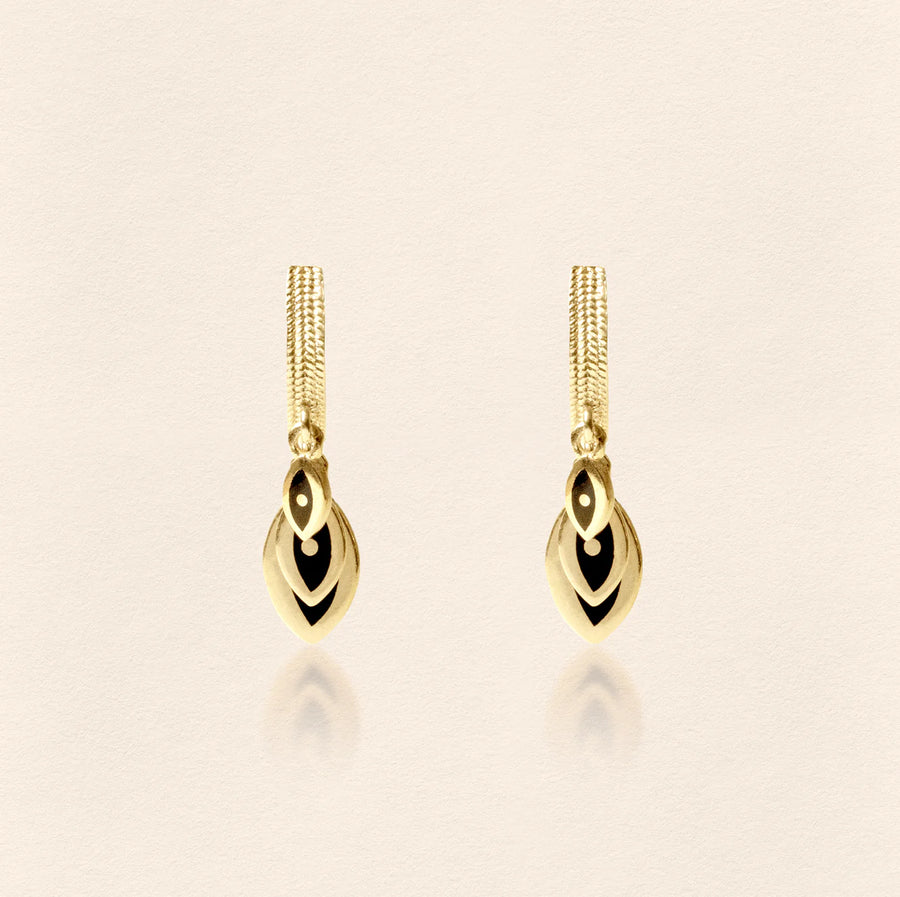 Triple Eye Earrings