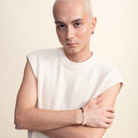 [MEN] Sumerian Black & White Pearl Unisex Bracelet product detail