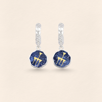 Sumerian Lapis Abundance Earrings