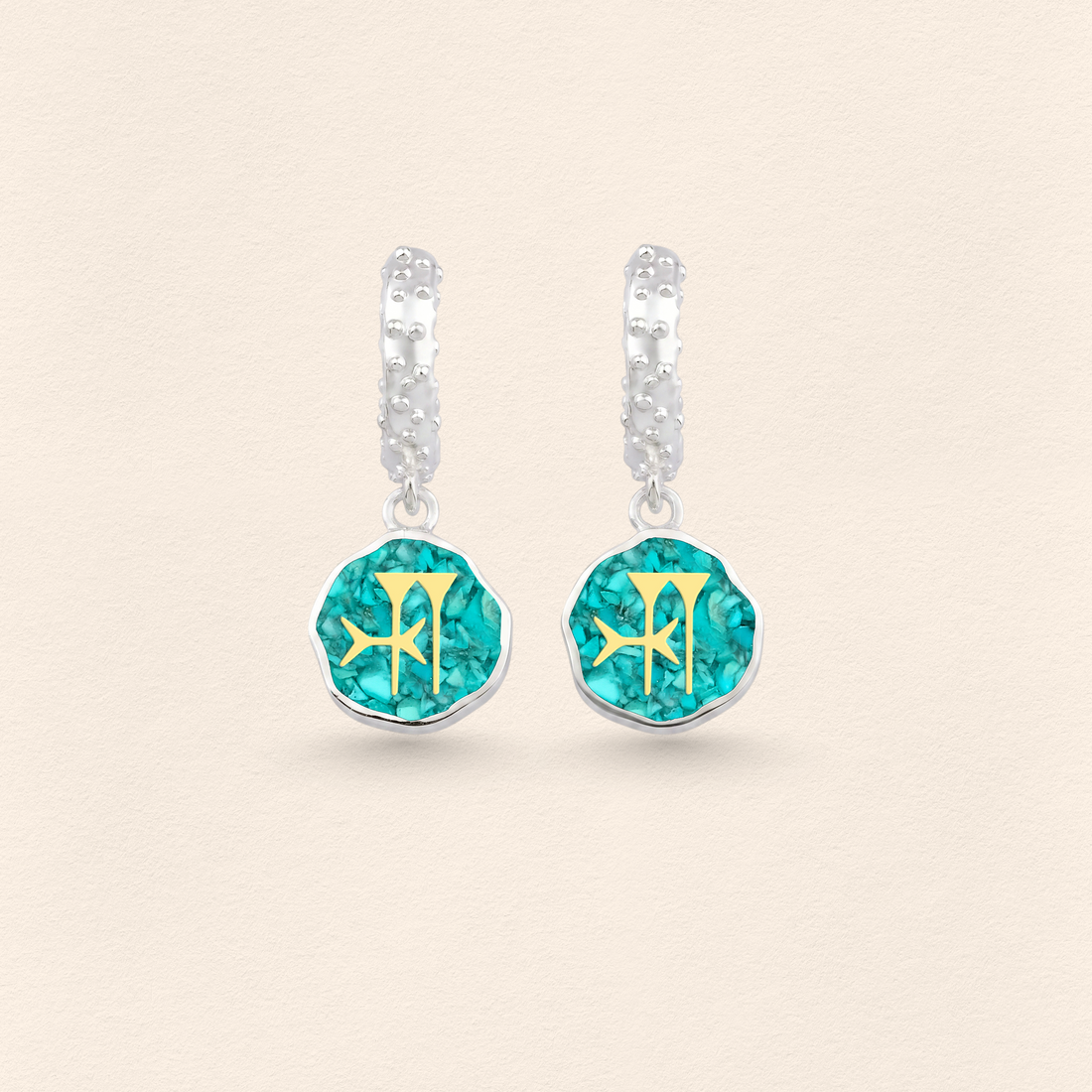 Sumerian Turquoise Freedom Earrings