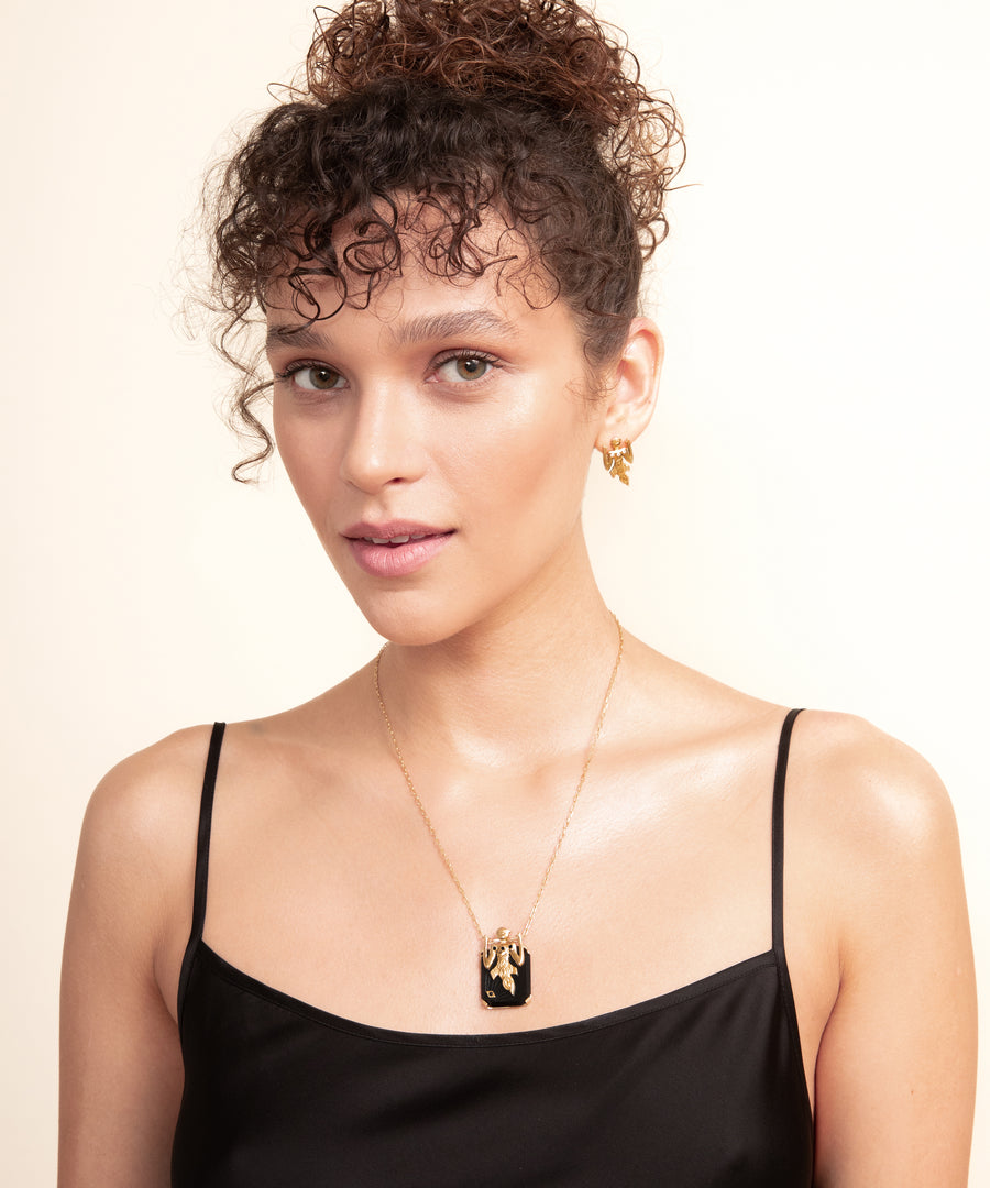 ⁠Rachel Araz Kiresepi - Birdman Gold Necklace Small