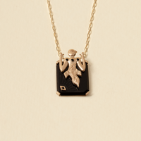 Basak Dizer Tatlitug - Birdman Onyx Gold Necklace