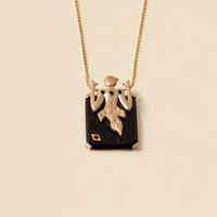 ⁠Rachel Araz Kiresepi - Birdman Gold Necklace Small