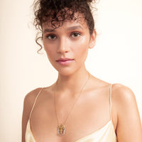 [WOMEN] Birdman Crystal Gold Unisex Necklace product detail