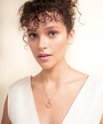 Serpent Crystal Gold Necklace