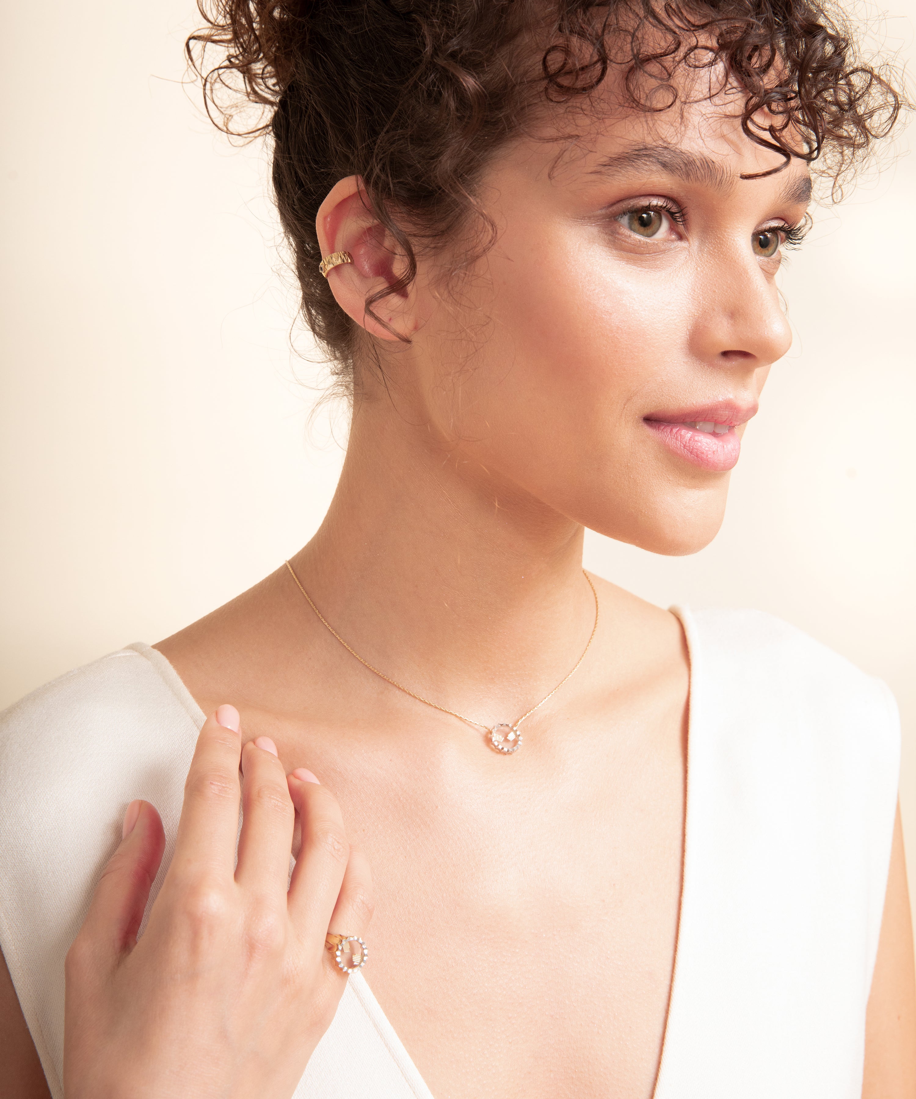 Hands Gold Necklace – Luna Merdin | 925 Sterling Silver Handmade