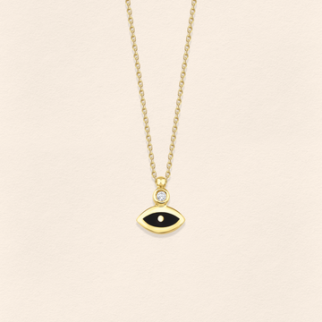 Eye Diamond Gold Necklace