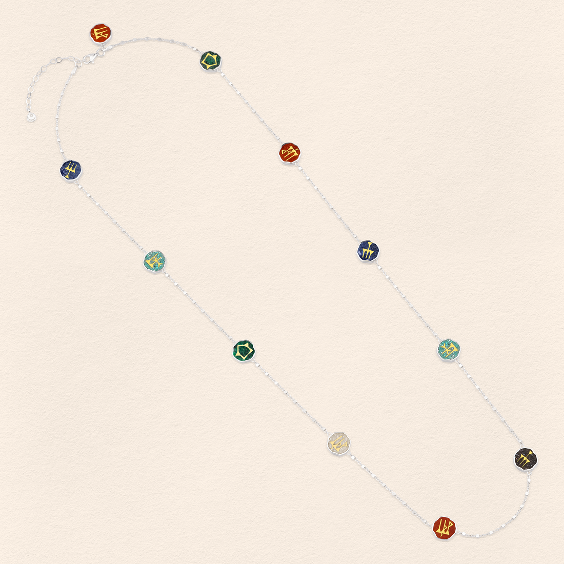 Sumerian Colorful Stone Mosaic Belly Chain