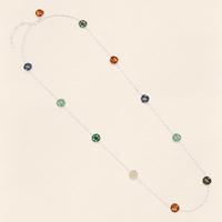 Sumerian Colorful Stone Mosaic Belly Chain