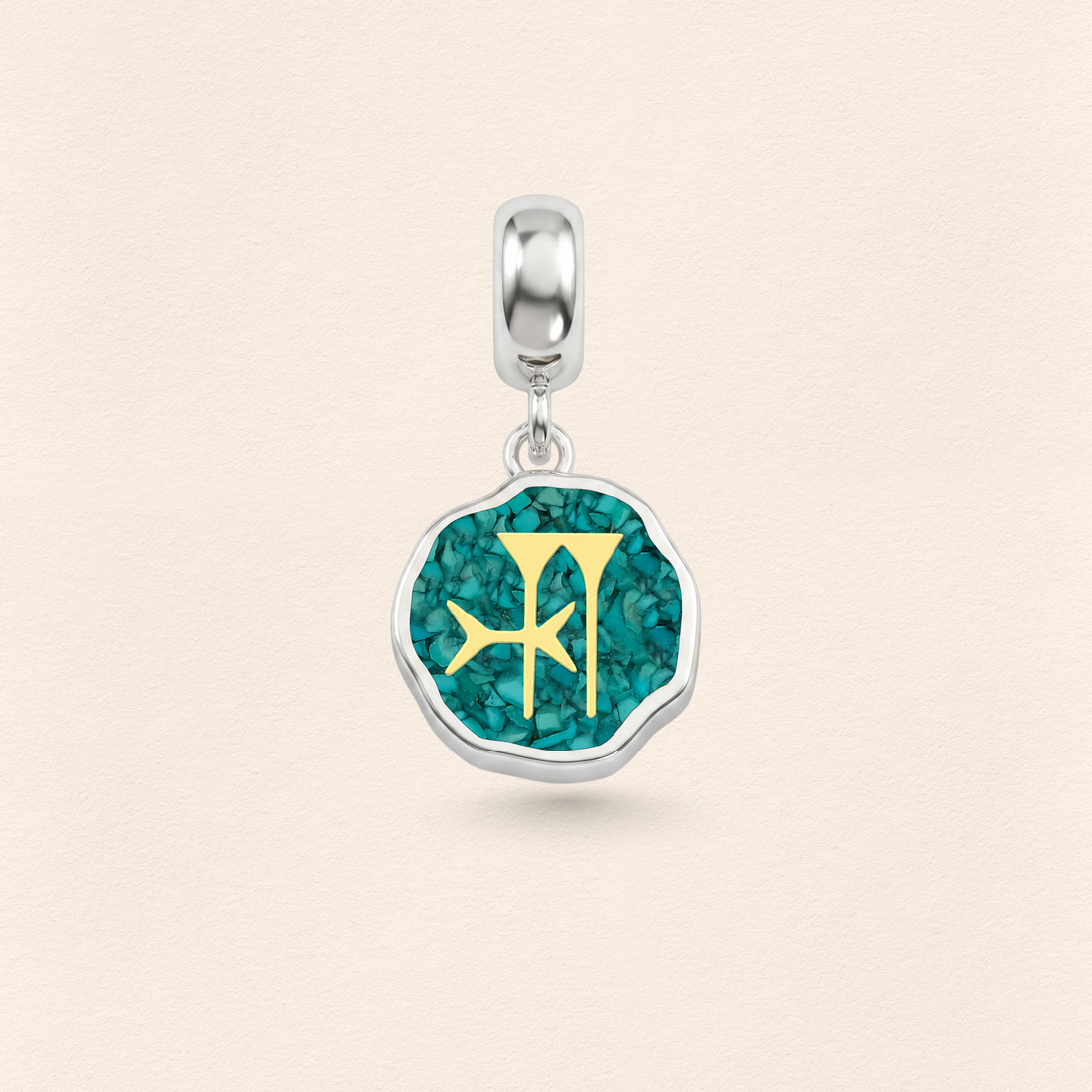 Sumerian Turquoise Freedom Pendant Charm