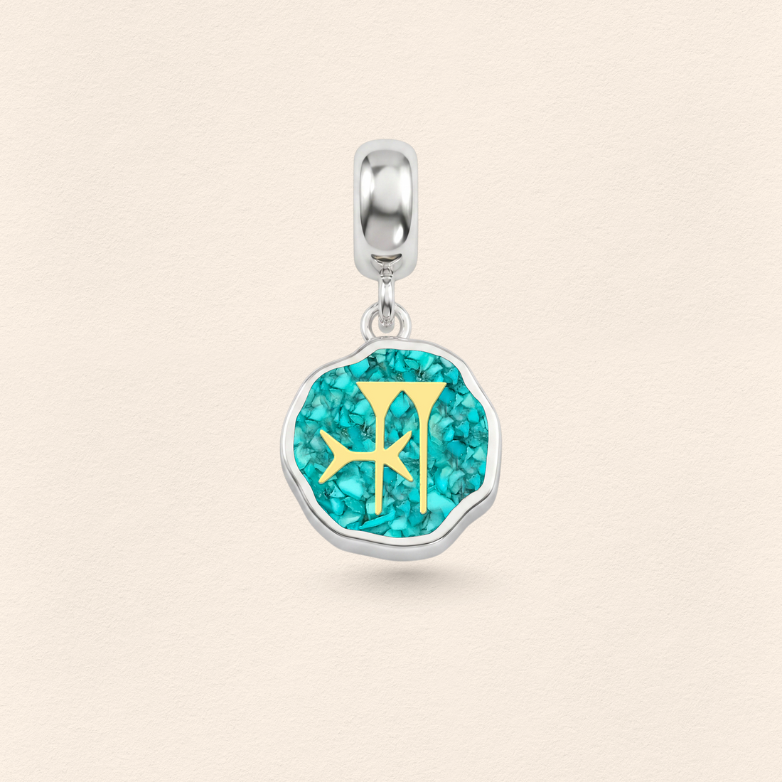 Sumerian Turquoise Freedom Pendant Charm