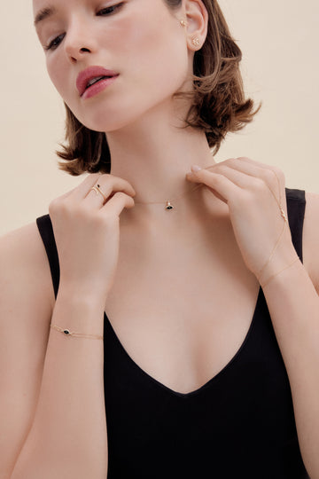 Eye Diamond Gold Necklace