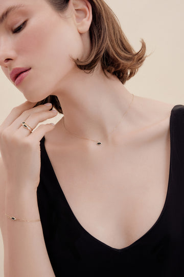 Eye Gold Necklace