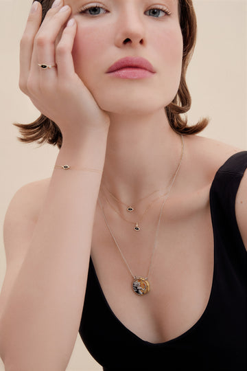 Eye Diamond Gold Ring