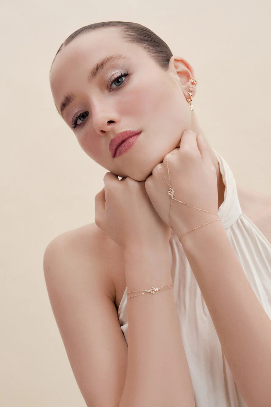 Adel Diamond Gold Finger Bracelet
