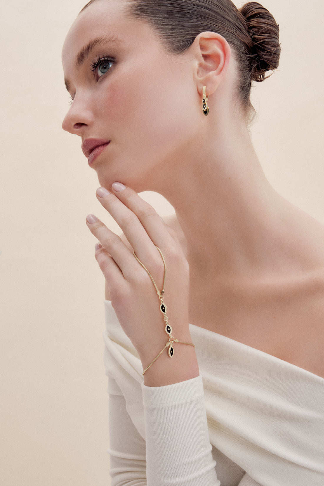 Triple Eye Earrings