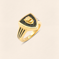 Assyrian Lion Azurite Ring