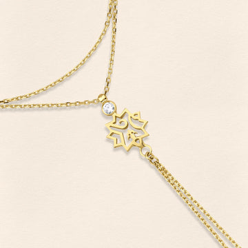 Adel Diamond Gold Finger Bracelet
