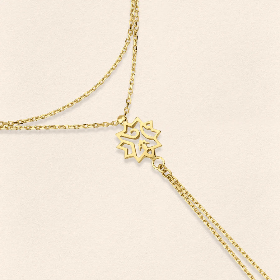 Adel Gold Finger Bracelet