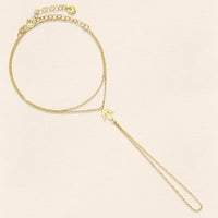 Alka Gold Finger Bracelet