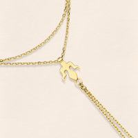 Alka Gold Finger Bracelet
