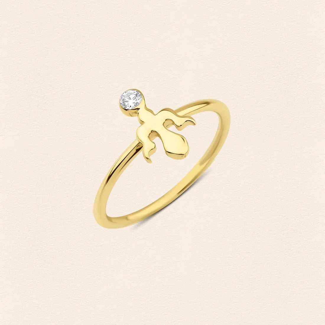 Alka Diamond Gold Ring
