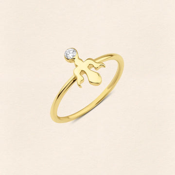 Alka Diamond Gold Ring