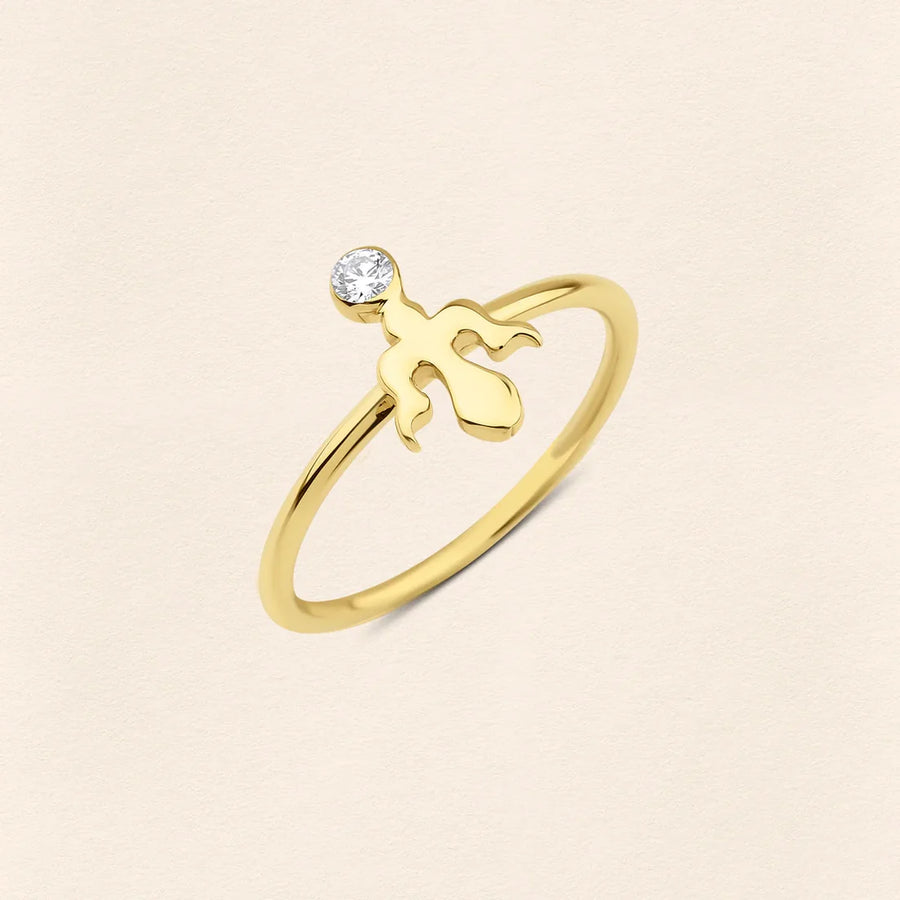 Alka Diamond Gold Ring
