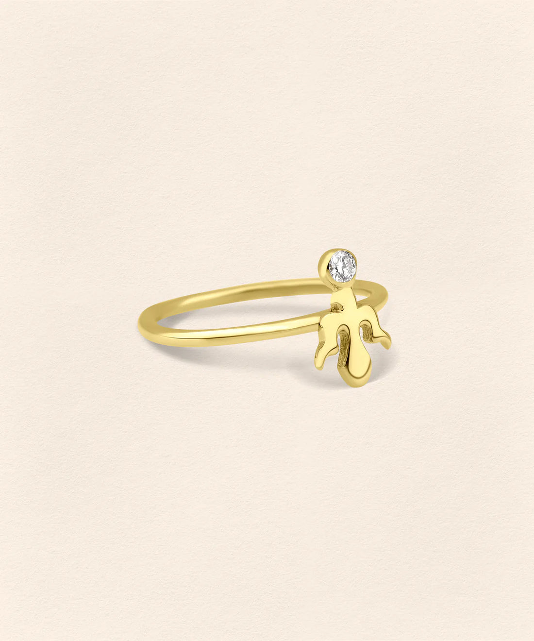 Alka Diamond Gold Ring