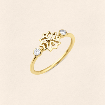 Adel  Diamond Gold Ring