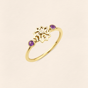 Adel Amethyst Gold Ring