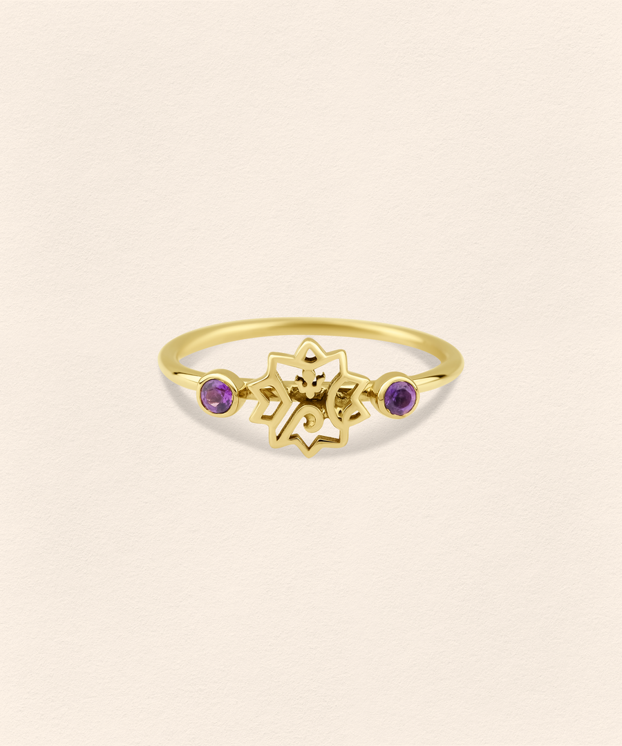 Adel Amethyst Gold Ring