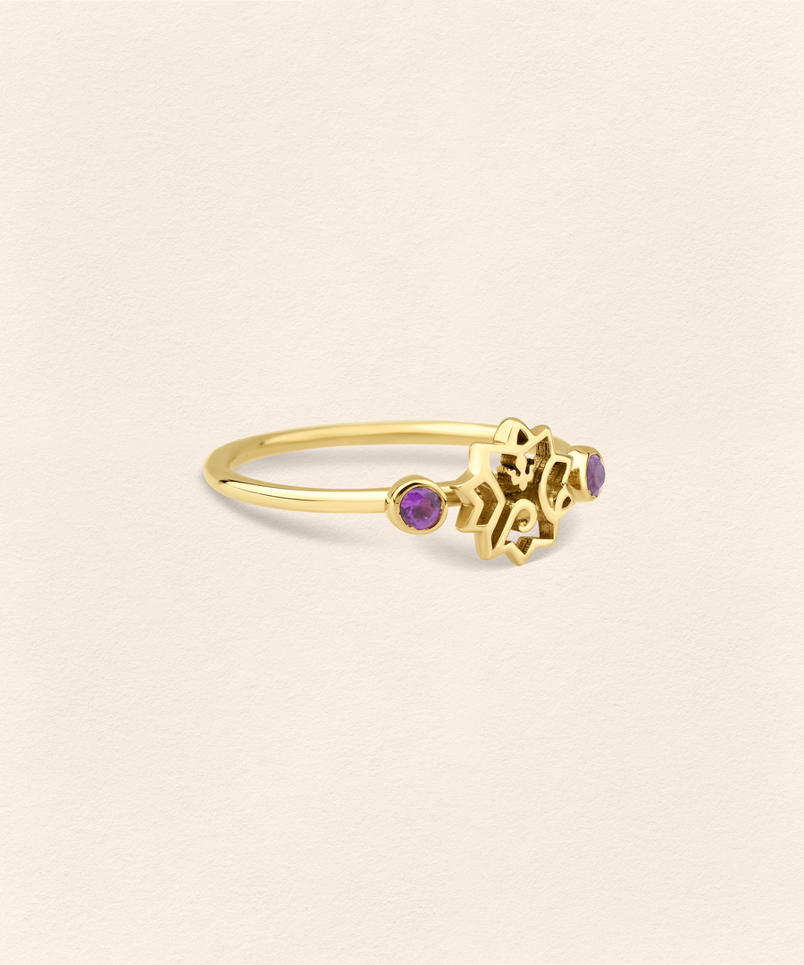 Adel Amethyst Gold Ring
