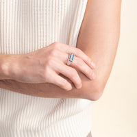 [MEN] Sumerian Filigree Unisex Ring Blue product detail