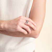[MEN] Sumerian Filigree Unisex Ring Red product detail